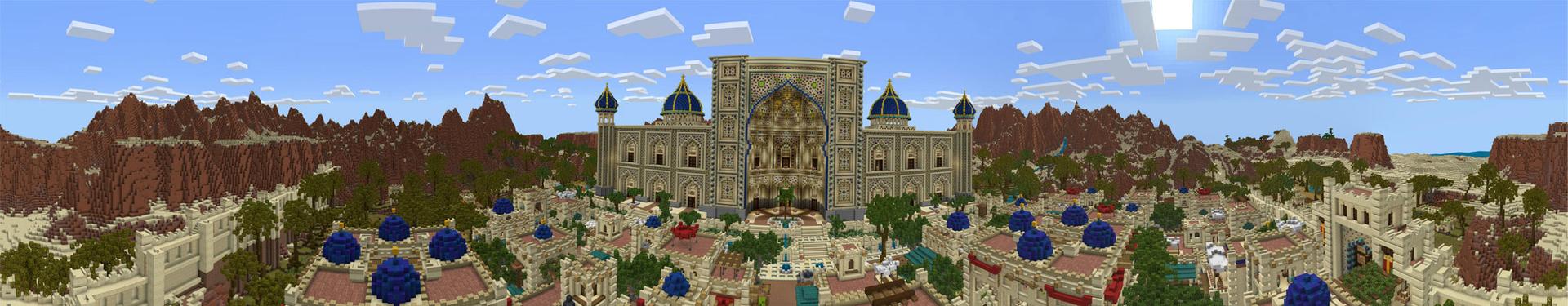 Panorama of the Minecraft Bedrock Marketplace product The Lost City created by Impulse.