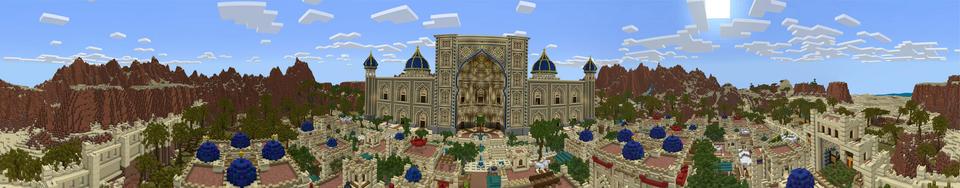 Panorama of the Minecraft Bedrock Marketplace product The Lost City created by Impulse.
