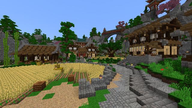 Screenshot of the Minecraft Bedrock Marketplace product Valley of the Dragon created by Impulse.