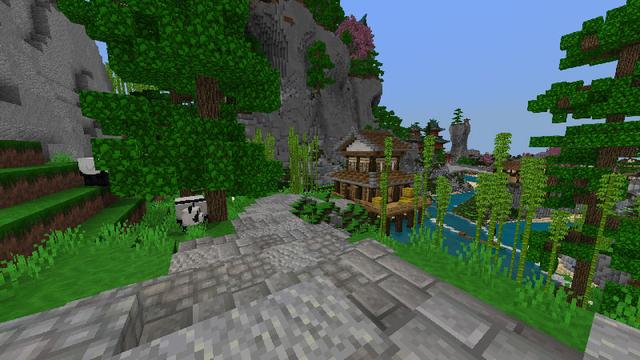 Screenshot of the Minecraft Bedrock Marketplace product Valley of the Dragon created by Impulse.