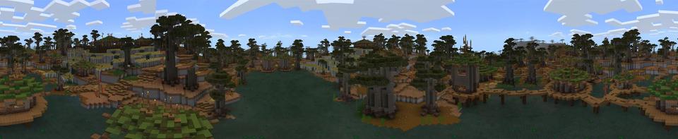 Panorama of the Minecraft Bedrock Marketplace product Wet Lands created by Impulse.