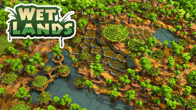 Thumbnail of the Minecraft Bedrock Marketplace product Terres humides created by Impulse.