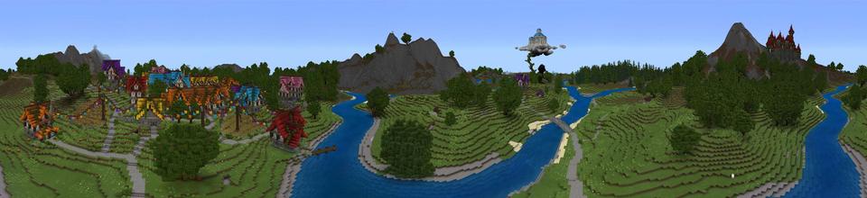 Panorama of the Minecraft Bedrock Marketplace product Wonderland created by Impulse.