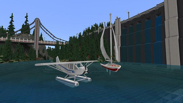 Screenshot of the Minecraft Bedrock Marketplace product Woodland City created by Impulse.