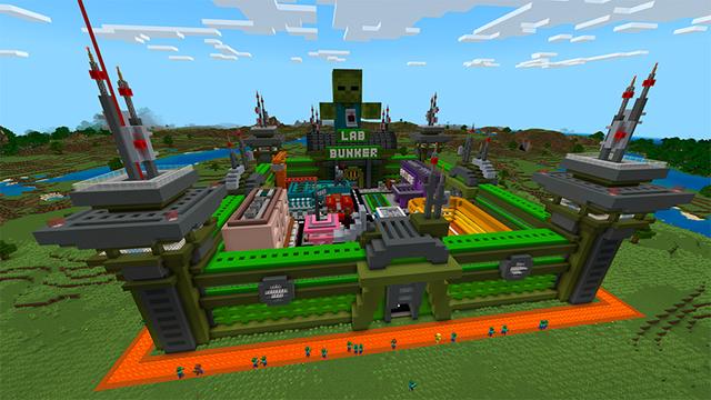 Screenshot of the Minecraft Bedrock Marketplace product 100 Days Zombie Bunker created by In Mine.