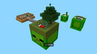 Screenshot of the Minecraft Bedrock Marketplace product 100 Days Zombie Skyblock created by In Mine.