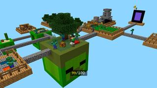 Screenshot of the Minecraft Bedrock Marketplace product 100 Days Zombie Skyblock created by In Mine.