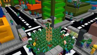 Screenshot of the Minecraft Bedrock Marketplace product City Zombie Bunker created by In Mine.