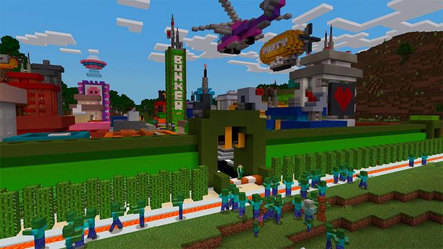 Screenshot of the Minecraft Bedrock Marketplace product City Zombie Bunker created by In Mine.