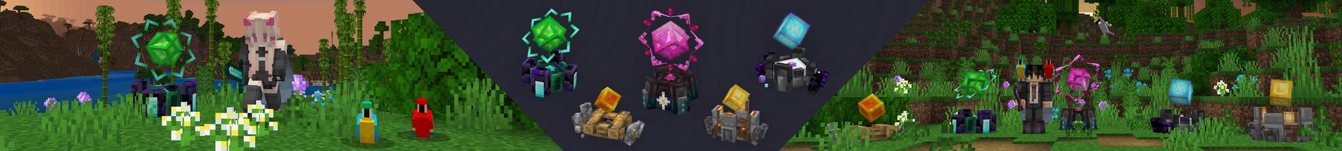 Panorama of the Minecraft Bedrock Marketplace product Crystal Gateways created by In Mine.