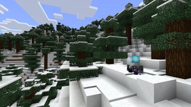 Screenshot of the Minecraft Bedrock Marketplace product Crystal Gateways created by In Mine.