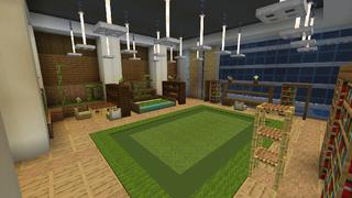 Screenshot of the Minecraft Bedrock Marketplace product Flying Mansion created by In Mine.