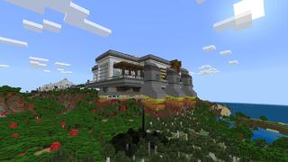 Screenshot of the Minecraft Bedrock Marketplace product Flying Mansion created by In Mine.