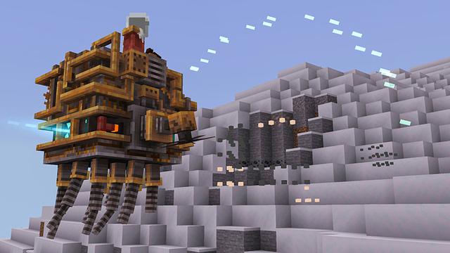 Screenshot of the Minecraft Bedrock Marketplace product Ghast Riders created by In Mine.