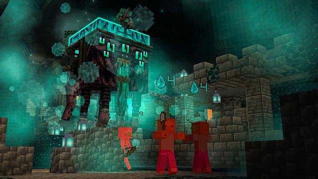 Screenshot of the Minecraft Bedrock Marketplace product Ghast Riders created by In Mine.