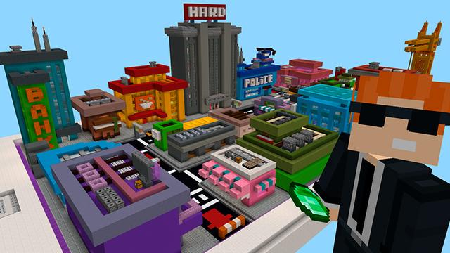 Screenshot of the Minecraft Bedrock Marketplace product Hardcore Pocket City created by In Mine.