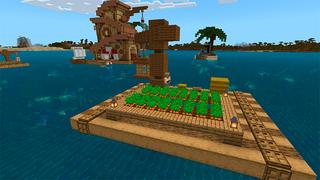Screenshot of the Minecraft Bedrock Marketplace product Houseboat Survival created by In Mine.