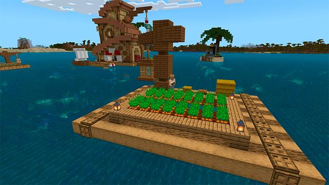 Screenshot of the Minecraft Bedrock Marketplace product Houseboat Survival created by In Mine.