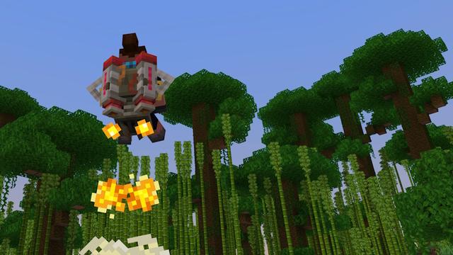 Screenshot of the Minecraft Bedrock Marketplace product Jetpacks created by In Mine.
