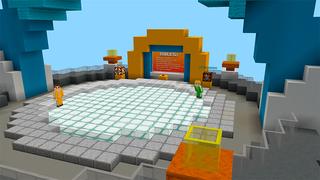 Screenshot of the Minecraft Bedrock Marketplace product Lucky Block Race Classic created by In Mine.