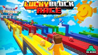 Thumbnail of the Minecraft Bedrock Marketplace product Lucky Block Race Classic created by In Mine.