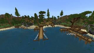 Screenshot of the Minecraft Bedrock Marketplace product Lucky Fishing created by In Mine.
