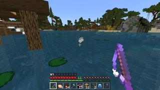 Screenshot of the Minecraft Bedrock Marketplace product Lucky Fishing created by In Mine.