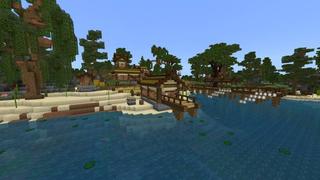 Screenshot of the Minecraft Bedrock Marketplace product Lucky Fishing created by In Mine.