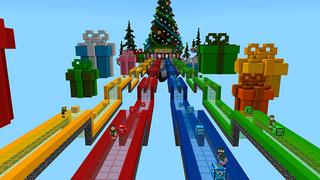 Screenshot of the Minecraft Bedrock Marketplace product Lucky Race Winter Holiday created by In Mine.