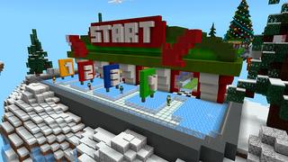 Screenshot of the Minecraft Bedrock Marketplace product Lucky Race Winter Holiday created by In Mine.