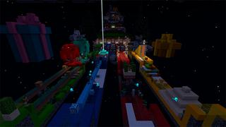 Screenshot of the Minecraft Bedrock Marketplace product Lucky Race Winter Holiday created by In Mine.