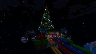 Screenshot of the Minecraft Bedrock Marketplace product Lucky Race Winter Holiday created by In Mine.