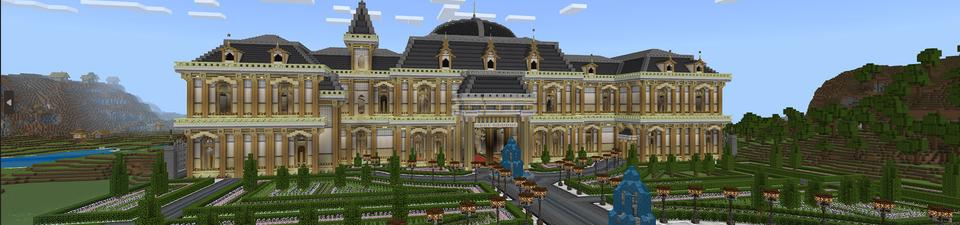 Panorama of the Minecraft Bedrock Marketplace product Luxurious Palace created by In Mine.