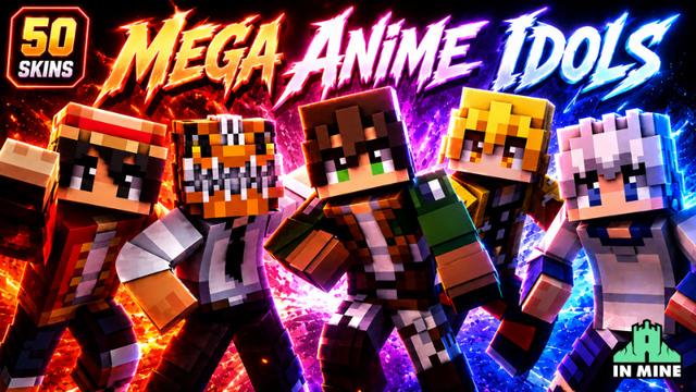 Thumbnail of the Minecraft Bedrock Marketplace product Mega Anime Idols created by In Mine.