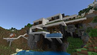 Screenshot of the Minecraft Bedrock Marketplace product Millionaire Cliff Villa created by In Mine.