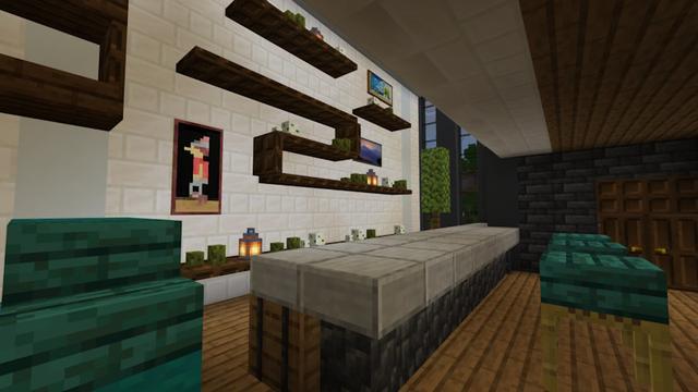 Screenshot of the Minecraft Bedrock Marketplace product Millionaire Forest Villa created by In Mine.