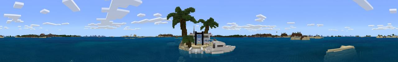 Panorama of the Minecraft Bedrock Marketplace product Modern Base created by In Mine.