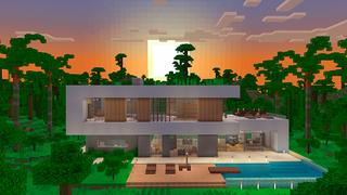 Screenshot of the Minecraft Bedrock Marketplace product Modern House - Jungle created by In Mine.