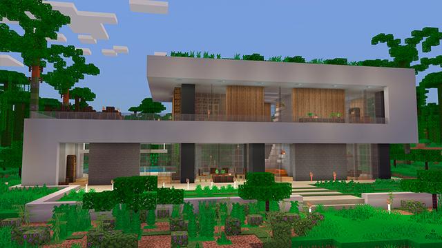 Screenshot of the Minecraft Bedrock Marketplace product Modern  House - Jungle created by In Mine.