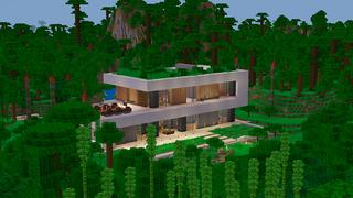 Screenshot of the Minecraft Bedrock Marketplace product Modern House - Jungle created by In Mine.
