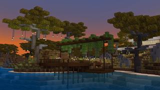 Screenshot of the Minecraft Bedrock Marketplace product Modern House - Savanna created by In Mine.