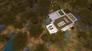 Screenshot of the Minecraft Bedrock Marketplace product Modern House - Savanna created by In Mine.