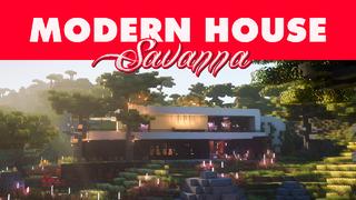 Thumbnail of the Minecraft Bedrock Marketplace product Modern House - Savanna created by In Mine.
