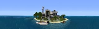 Panorama of the Minecraft Bedrock Marketplace product Modern House Survival created by In Mine.