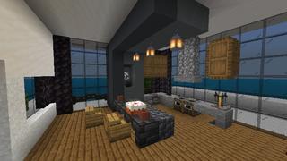 Screenshot of the Minecraft Bedrock Marketplace product Modern House Survival created by In Mine.