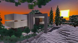 Screenshot of the Minecraft Bedrock Marketplace product Modern House created by In Mine.