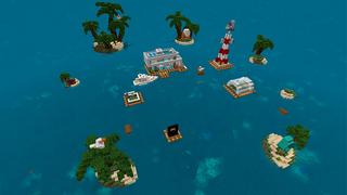 Screenshot of the Minecraft Bedrock Marketplace product Modern Houseboat Survival created by In Mine.