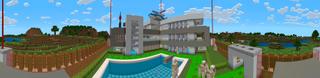 Panorama of the Minecraft Bedrock Marketplace product Modern Private House created by In Mine.