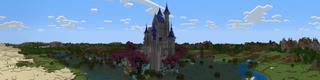 Panorama of the Minecraft Bedrock Marketplace product Nether Mage Castle created by In Mine.