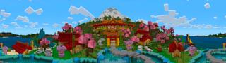 Panorama of the Minecraft Bedrock Marketplace product Ninja Anime Island created by In Mine.
